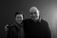 With performer Jackie Lee