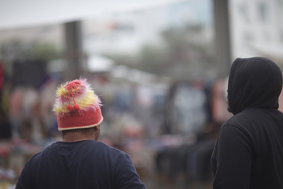 Hat weather at the market